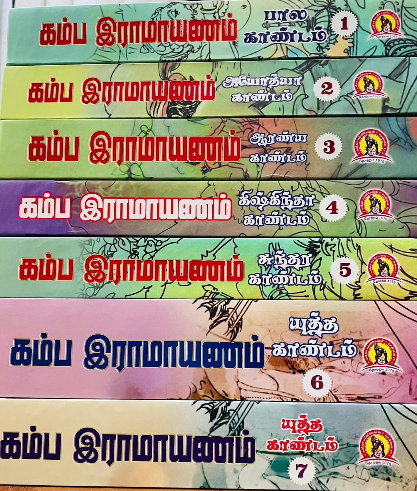 கம்ப இராமாயணம் (ஏழு தொகுதிகள்)